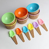 4 pcs Ice Cream Plastic Bowl